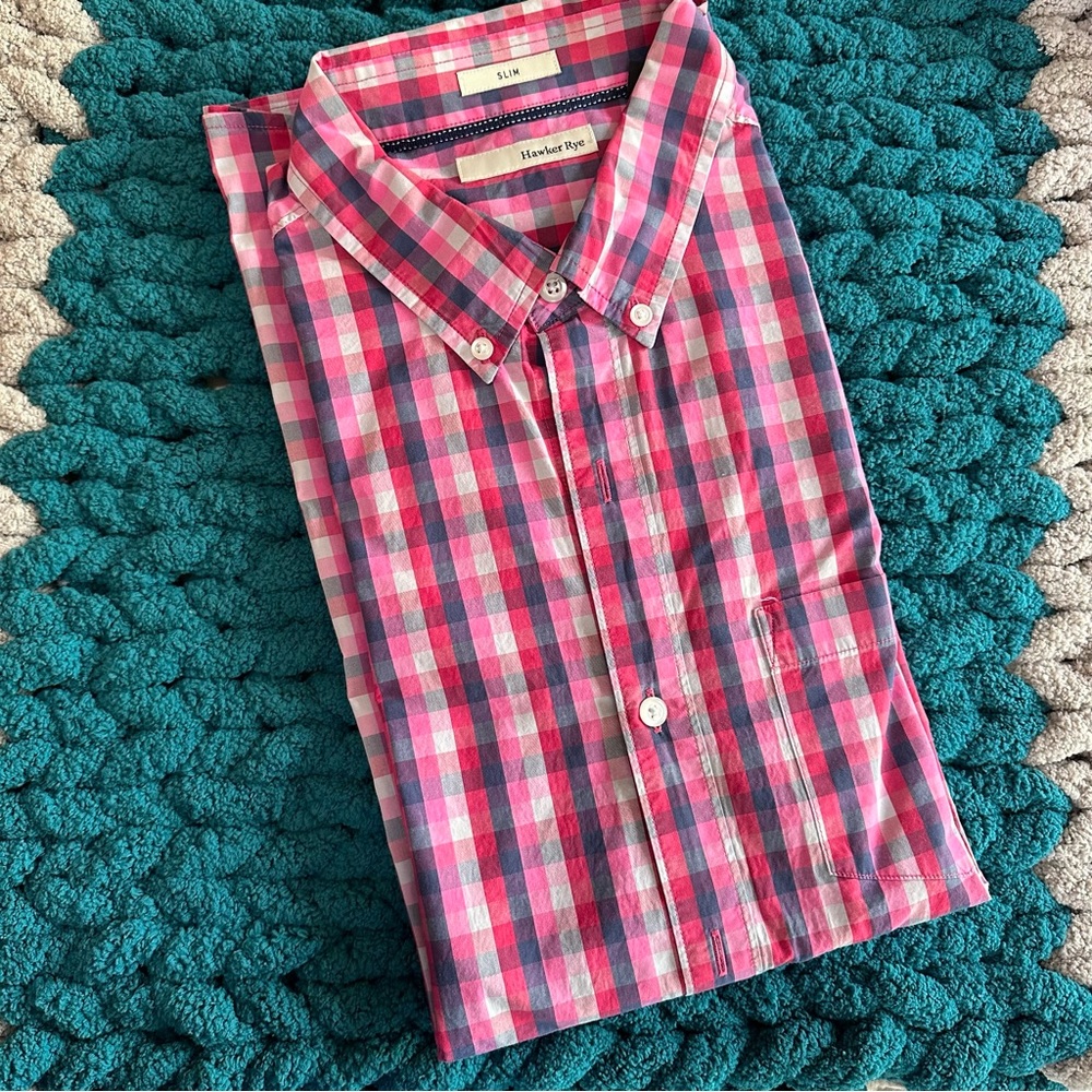 Hawker Rye button down, size L slim